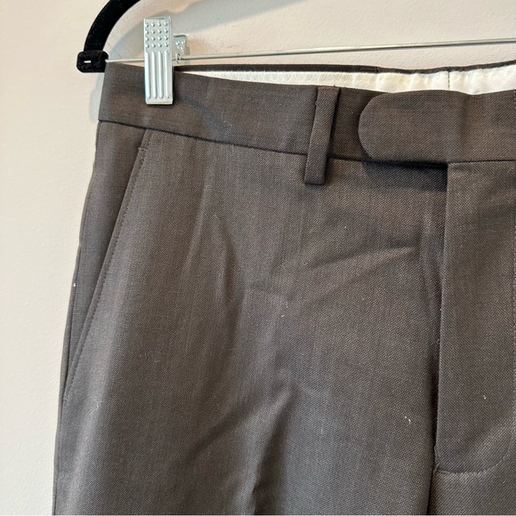 J Crew Bowery Wool Trouser Pants 30x29 Business Office Brown Nice Formal Slacks - Picture 3 of 9